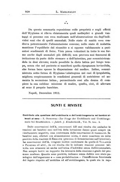 La pediatria periodico mensile indirizzato al progresso degli studi sulle malattie dei bambini