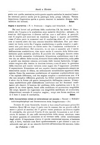 La pediatria periodico mensile indirizzato al progresso degli studi sulle malattie dei bambini