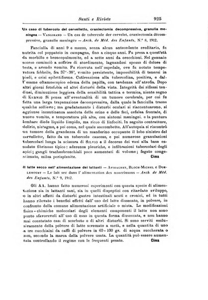 La pediatria periodico mensile indirizzato al progresso degli studi sulle malattie dei bambini