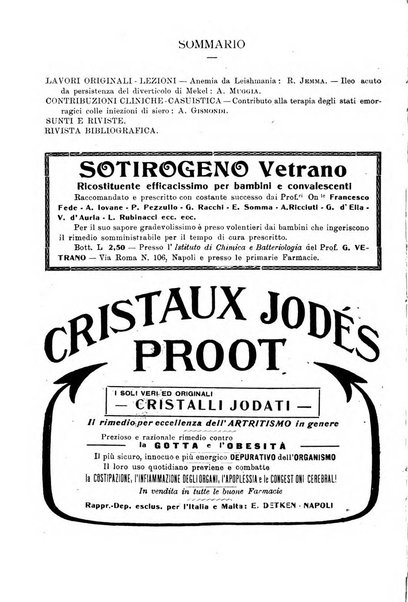 La pediatria periodico mensile indirizzato al progresso degli studi sulle malattie dei bambini