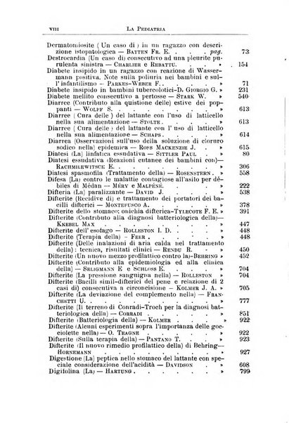 La pediatria periodico mensile indirizzato al progresso degli studi sulle malattie dei bambini