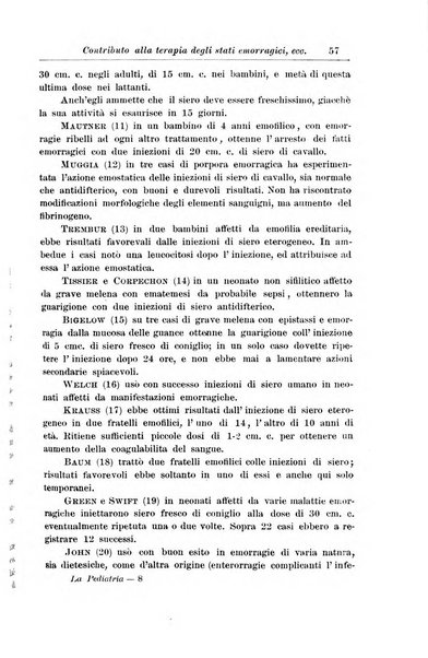 La pediatria periodico mensile indirizzato al progresso degli studi sulle malattie dei bambini