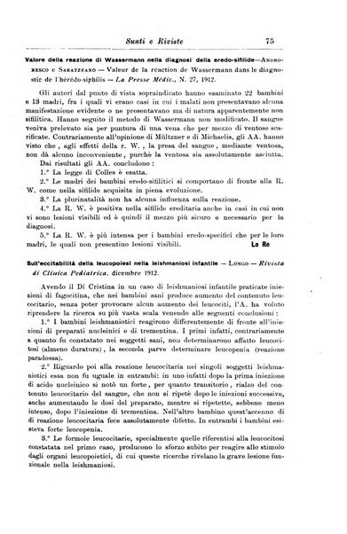 La pediatria periodico mensile indirizzato al progresso degli studi sulle malattie dei bambini