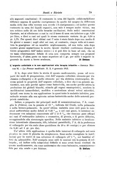 La pediatria periodico mensile indirizzato al progresso degli studi sulle malattie dei bambini