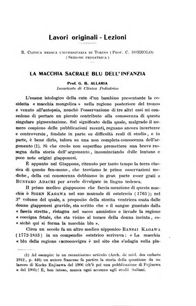 La pediatria periodico mensile indirizzato al progresso degli studi sulle malattie dei bambini