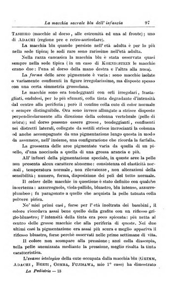 La pediatria periodico mensile indirizzato al progresso degli studi sulle malattie dei bambini