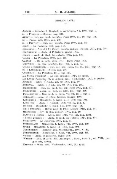 La pediatria periodico mensile indirizzato al progresso degli studi sulle malattie dei bambini