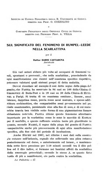 La pediatria periodico mensile indirizzato al progresso degli studi sulle malattie dei bambini