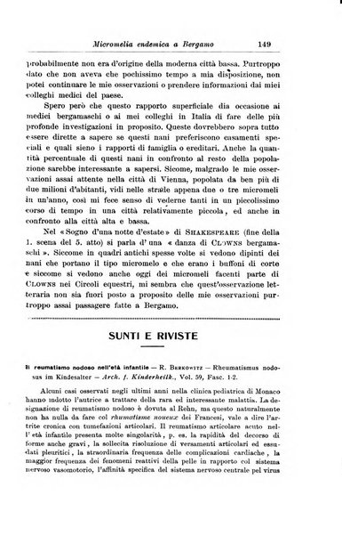 La pediatria periodico mensile indirizzato al progresso degli studi sulle malattie dei bambini