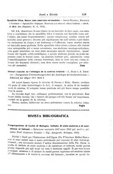 La pediatria periodico mensile indirizzato al progresso degli studi sulle malattie dei bambini