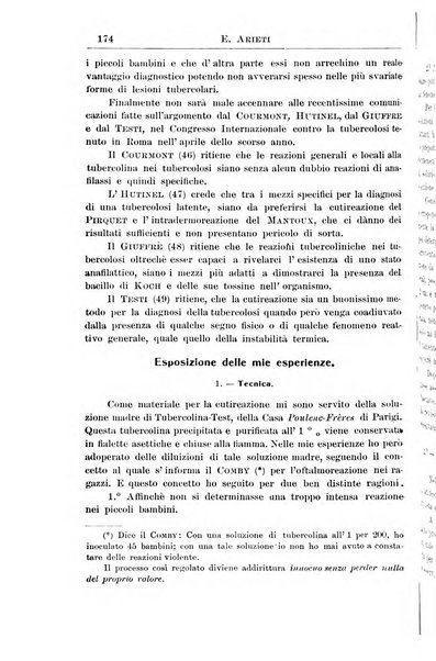 La pediatria periodico mensile indirizzato al progresso degli studi sulle malattie dei bambini