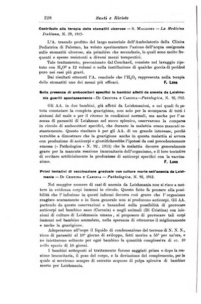 La pediatria periodico mensile indirizzato al progresso degli studi sulle malattie dei bambini