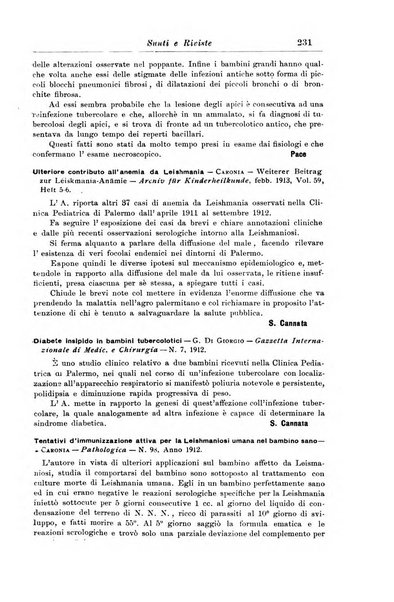 La pediatria periodico mensile indirizzato al progresso degli studi sulle malattie dei bambini