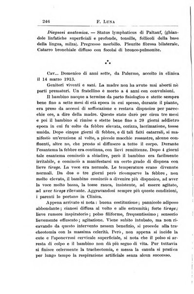 La pediatria periodico mensile indirizzato al progresso degli studi sulle malattie dei bambini