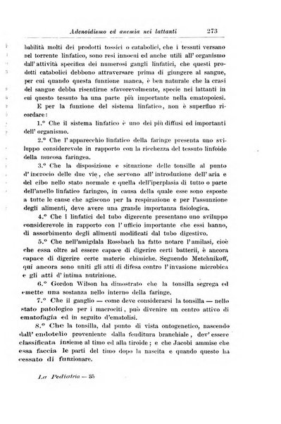La pediatria periodico mensile indirizzato al progresso degli studi sulle malattie dei bambini