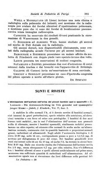 La pediatria periodico mensile indirizzato al progresso degli studi sulle malattie dei bambini