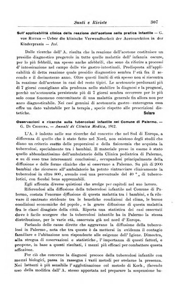 La pediatria periodico mensile indirizzato al progresso degli studi sulle malattie dei bambini