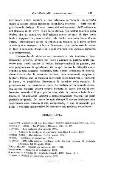 La pediatria periodico mensile indirizzato al progresso degli studi sulle malattie dei bambini