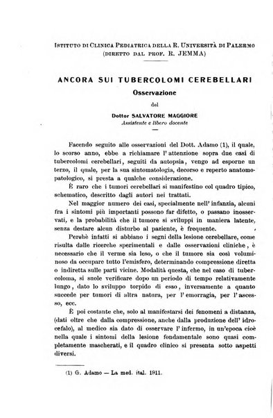 La pediatria periodico mensile indirizzato al progresso degli studi sulle malattie dei bambini