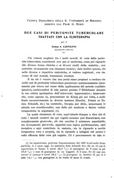 La pediatria periodico mensile indirizzato al progresso degli studi sulle malattie dei bambini