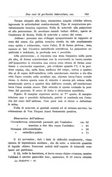 La pediatria periodico mensile indirizzato al progresso degli studi sulle malattie dei bambini