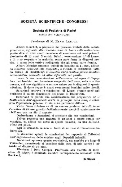 La pediatria periodico mensile indirizzato al progresso degli studi sulle malattie dei bambini