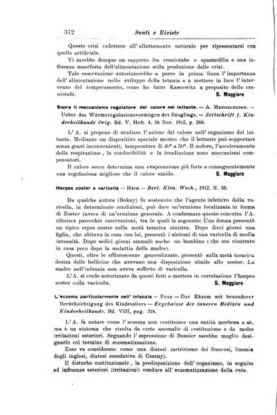 La pediatria periodico mensile indirizzato al progresso degli studi sulle malattie dei bambini