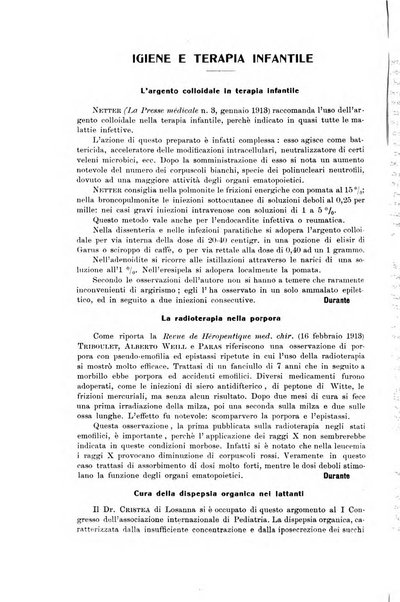 La pediatria periodico mensile indirizzato al progresso degli studi sulle malattie dei bambini