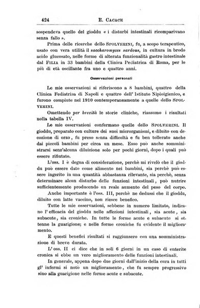 La pediatria periodico mensile indirizzato al progresso degli studi sulle malattie dei bambini