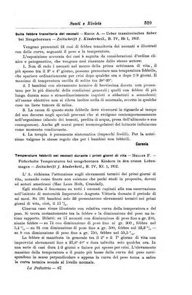 La pediatria periodico mensile indirizzato al progresso degli studi sulle malattie dei bambini