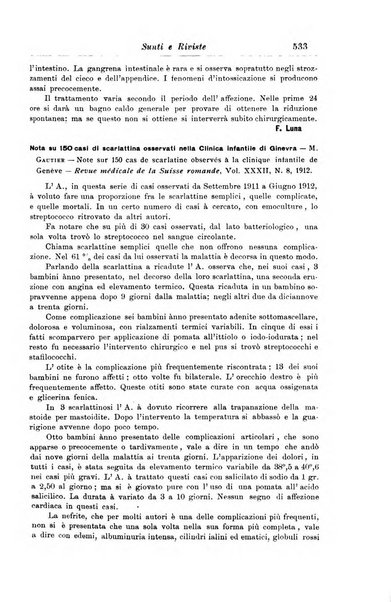 La pediatria periodico mensile indirizzato al progresso degli studi sulle malattie dei bambini