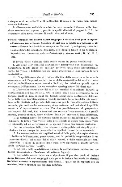 La pediatria periodico mensile indirizzato al progresso degli studi sulle malattie dei bambini