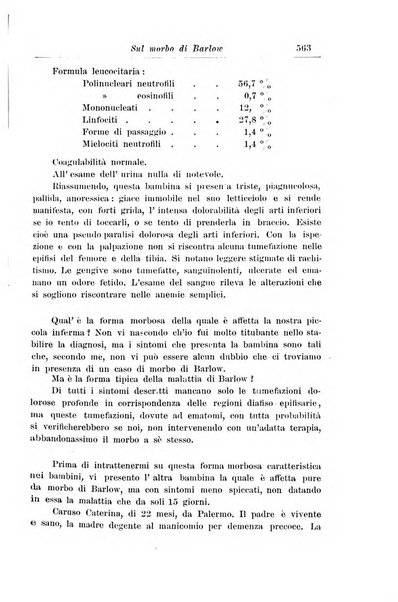 La pediatria periodico mensile indirizzato al progresso degli studi sulle malattie dei bambini