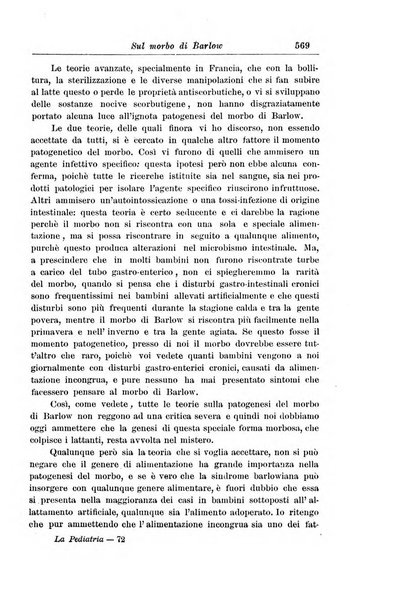 La pediatria periodico mensile indirizzato al progresso degli studi sulle malattie dei bambini