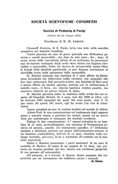 La pediatria periodico mensile indirizzato al progresso degli studi sulle malattie dei bambini