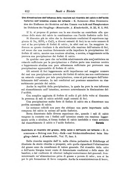 La pediatria periodico mensile indirizzato al progresso degli studi sulle malattie dei bambini