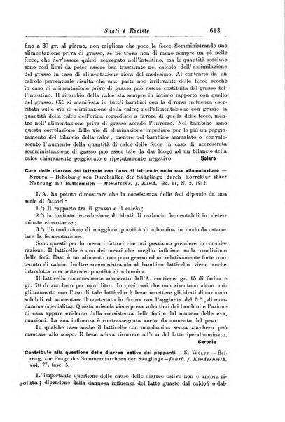 La pediatria periodico mensile indirizzato al progresso degli studi sulle malattie dei bambini