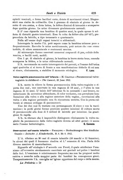 La pediatria periodico mensile indirizzato al progresso degli studi sulle malattie dei bambini