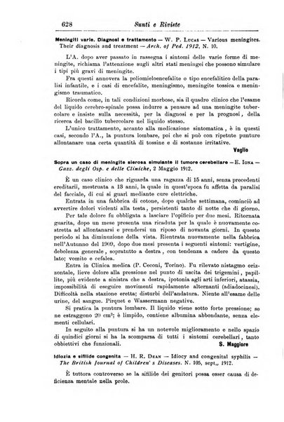 La pediatria periodico mensile indirizzato al progresso degli studi sulle malattie dei bambini