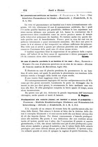 La pediatria periodico mensile indirizzato al progresso degli studi sulle malattie dei bambini