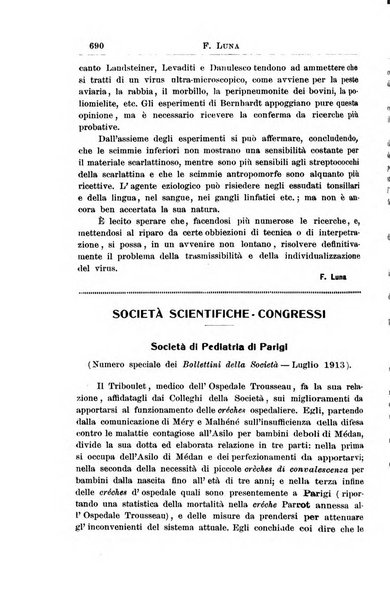 La pediatria periodico mensile indirizzato al progresso degli studi sulle malattie dei bambini