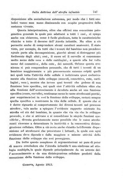 La pediatria periodico mensile indirizzato al progresso degli studi sulle malattie dei bambini