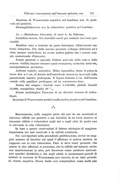 La pediatria periodico mensile indirizzato al progresso degli studi sulle malattie dei bambini