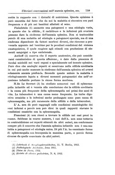 La pediatria periodico mensile indirizzato al progresso degli studi sulle malattie dei bambini