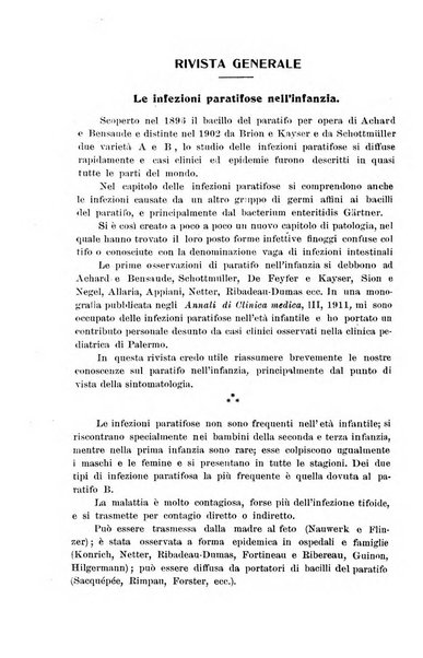 La pediatria periodico mensile indirizzato al progresso degli studi sulle malattie dei bambini