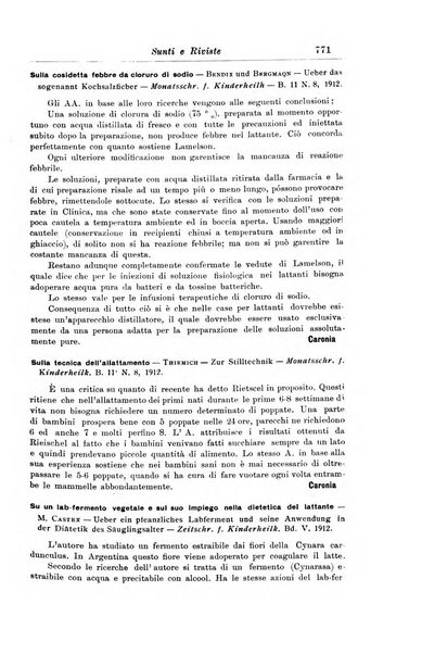 La pediatria periodico mensile indirizzato al progresso degli studi sulle malattie dei bambini