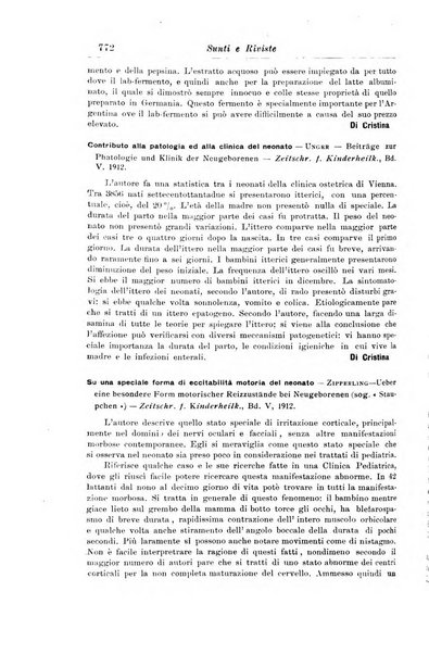 La pediatria periodico mensile indirizzato al progresso degli studi sulle malattie dei bambini