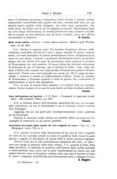 La pediatria periodico mensile indirizzato al progresso degli studi sulle malattie dei bambini