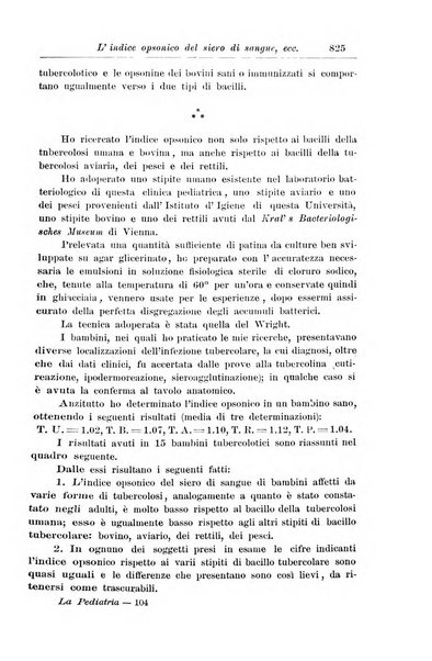 La pediatria periodico mensile indirizzato al progresso degli studi sulle malattie dei bambini