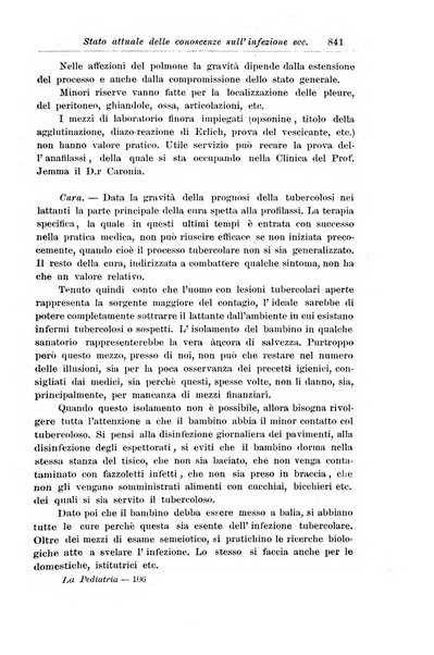 La pediatria periodico mensile indirizzato al progresso degli studi sulle malattie dei bambini